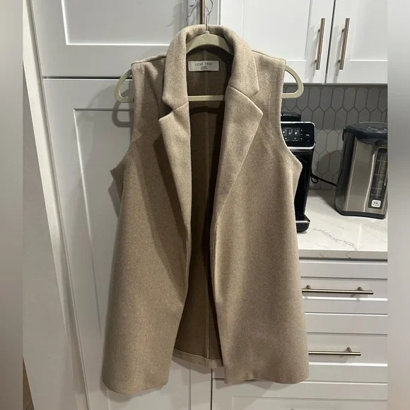 Love Tree Vest Cardigan Jacket size XL - Picture 2 of 5